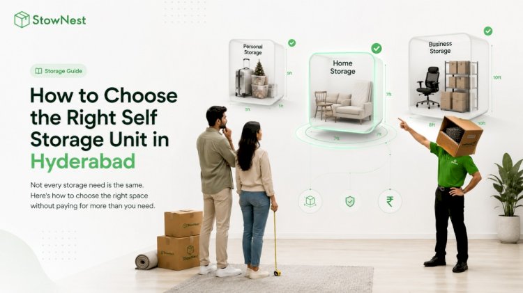 How to Choose the Right Self Storage Unit in Hyderabad